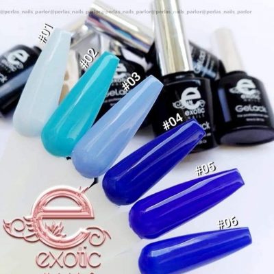 Gama Gelack Exotic Nails 6 tonos blue 9 ml