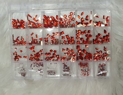 Caja mix de cristales Rojos