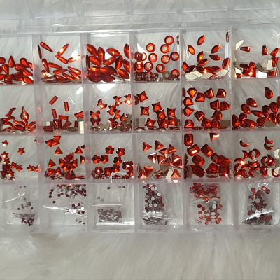 Caja mix de cristales Rojos
