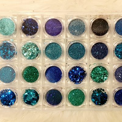 Mix de glitter Azul