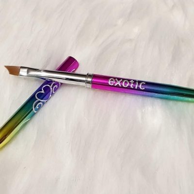 Pincel Exotic Nails Rainbow Perfect French con tapa