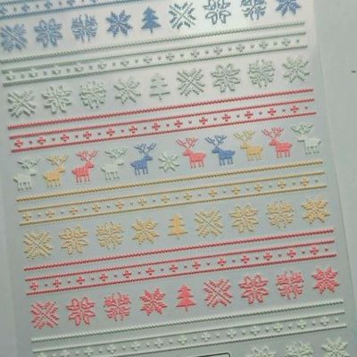 Stiker Lovely Nails Cenefa pastel