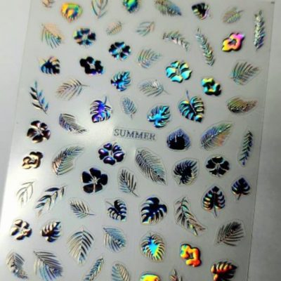 Stiker Lovely Nails Hojita Holografica