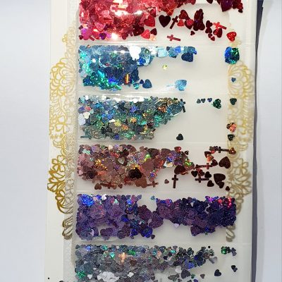 Blister Exotic nails Mix Acetato de corazon