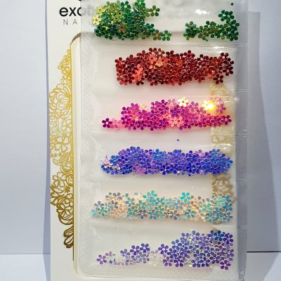 Blister Exotic Nails acetato flor iridicente