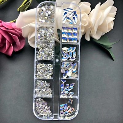 Cristal Mix Lovely Nails Figuras y redondo Moonlight