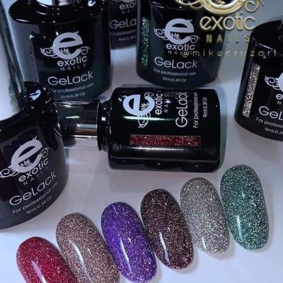 Gama Gelack Exotic nails 6 tonos Holoreflectiva #1