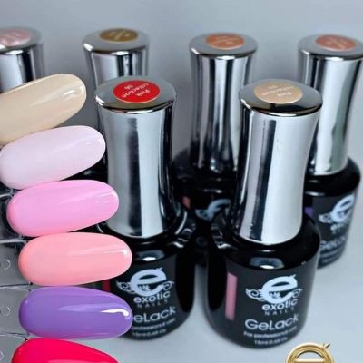 Gama Gelack Exotic Nails 6 tonos  Pink