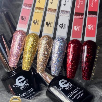 Gama Gelack Exotic Nails 6 tonls Amazing Holografica 9ml