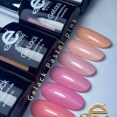 Gama Gelack Exotic Nails 6 tonos Pastel Pink Exotic Nails 9ml
