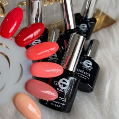 Gama Gelack Exotic Nails 6 tonos Coral de 9 ml