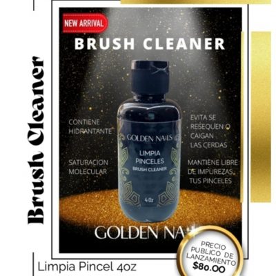 Brush Cleaner 4 oz  Golden Nails
