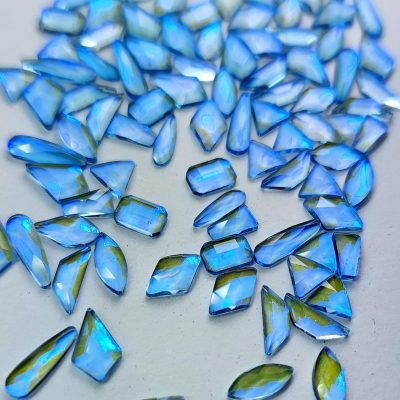 Cristal Mix Lovely Nails Figuras Azul celeste AB