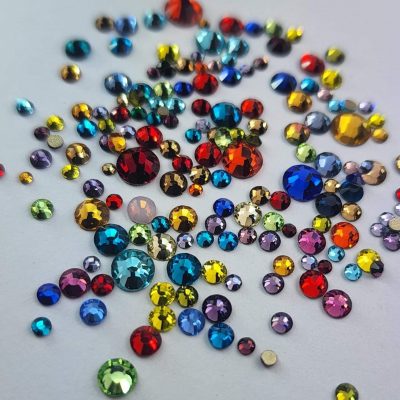 Cristal Mix Lovely Nails redondo del 3 al 16 multicolor