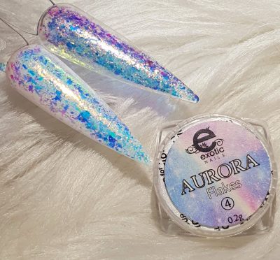 Aurora Flake #4 Exotic Nails