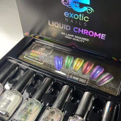 Liquid Chrome Aurora series Exotic Nails