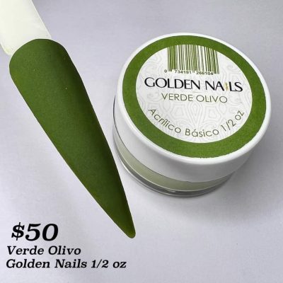 Acrilico Golden Nails 1/2 oz Verde Olivo
