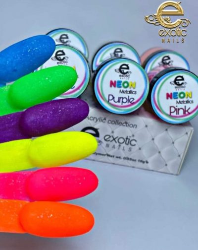 Coleccion Exotic Nails Neon Metalics