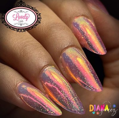 Efecto Arcoiris Aurora Neon Lovely Nails - Imagen 5