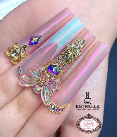 Efecto Arcoiris Aurora Neon Lovely Nails - Imagen 6