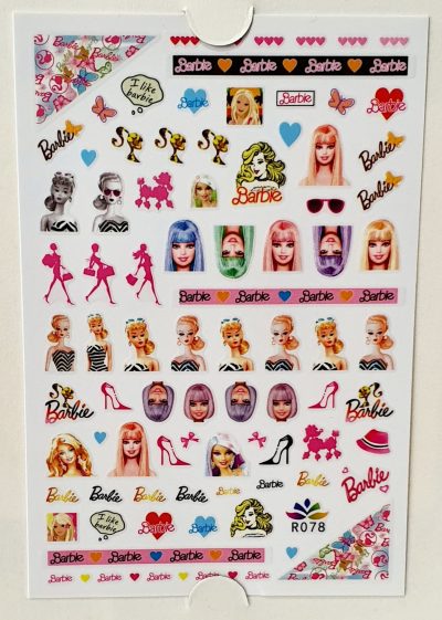 Stiker Barbie Colores #3
