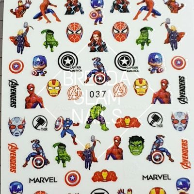 Stiker Superheroes Marvel