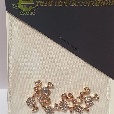 Dije Exotic Nails barbie Rose gold