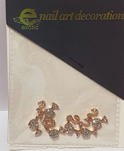Dije Exotic Nails barbie Rose gold