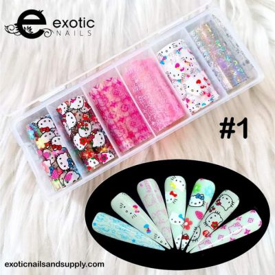 Foil Exotic Nails Kitty #1