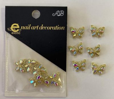 Dije Exotic Nails Mariposa Tornasol ab