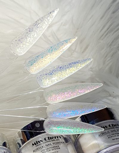Coleccion de Acrilicos Aurora Miss cherry 6 tonos de 2 oz c/u
