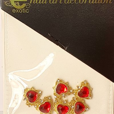 Dije Exotic Nails Corazón Rojo