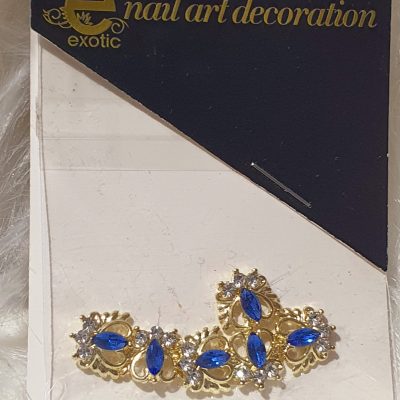 Dije Exotic Nails corazón Azul