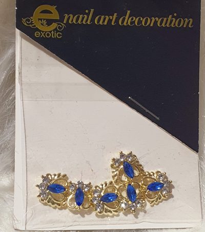 Dije Exotic Nails corazón Azul