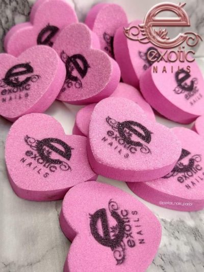 Mini spongee Corazon Exotic Nails set de 12 piezas