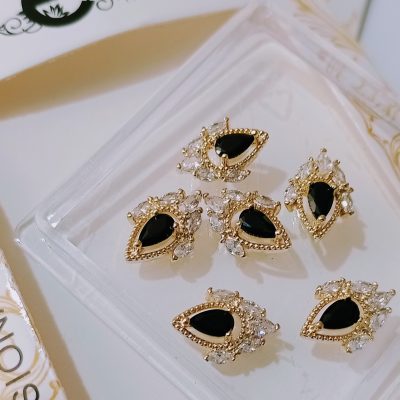 Dije de Zirconia Negro #1 Exotic Nails