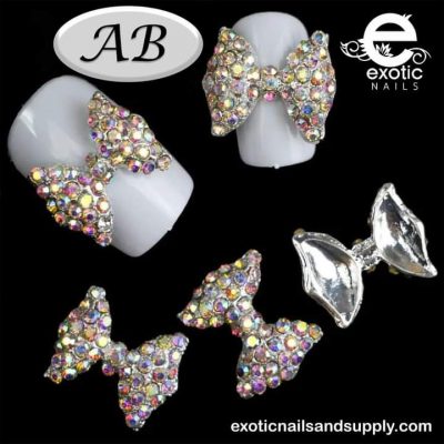 Dije Exotic Nails  Moñitos Tornasol