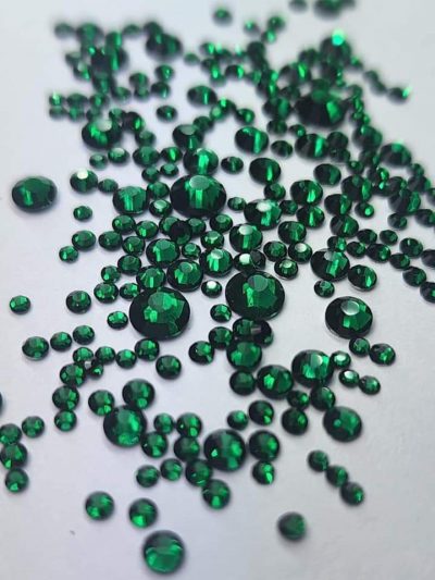 Cristal mix Lovely Nails redondo verde