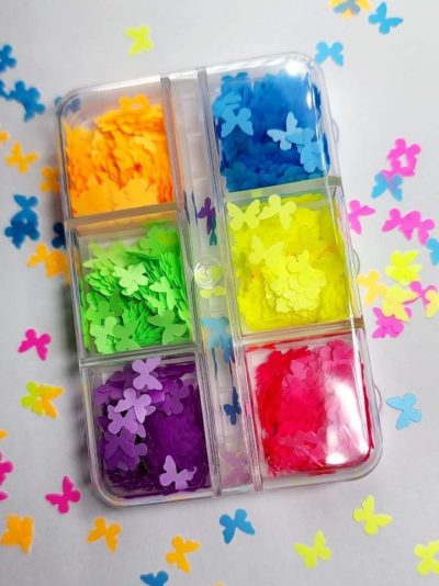 Mix de mariposa Neon Lovely Nails