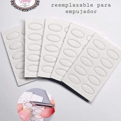Lima adherible para empujador
