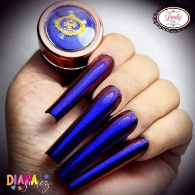 Efecto Multicromatico Azul Cobrizo Lovely Nails