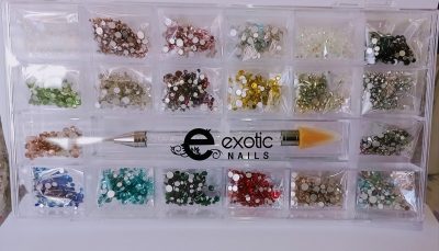 Caja de Cristal Mix de colores Exotic Nails