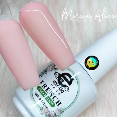 Gel French Exotic Nails #29