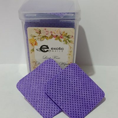 Gasita Libre de pelusa Morada Exotic Nails
