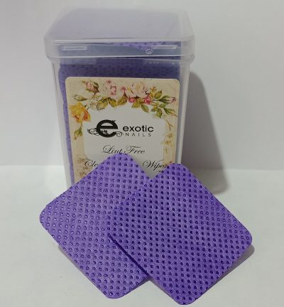 Gasita Libre de pelusa Morada Exotic Nails