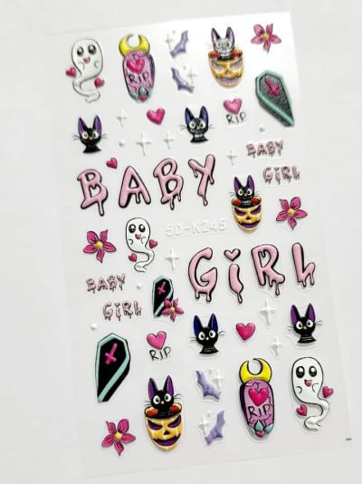Stiker lovely Nails Halloween Baby