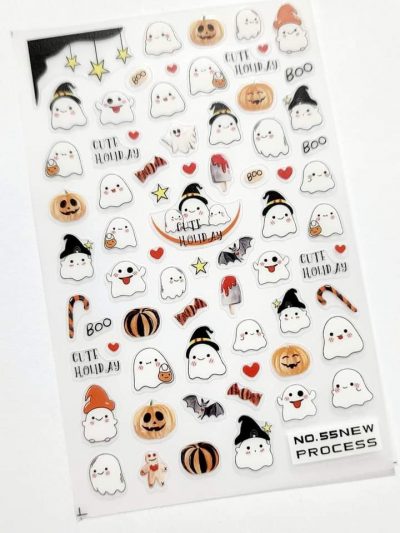 Stiker Halloween Fantasma Funny