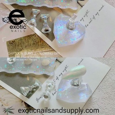 Base para muestrario en forma de corazon Exotic Nails