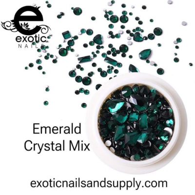 Tarrito de Cristal Verde Exotic Nails