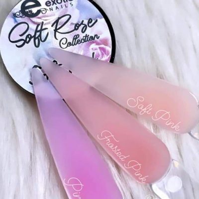 Colección Exotic Nails Tricolor Acrílico Soft Rose  1/4oz